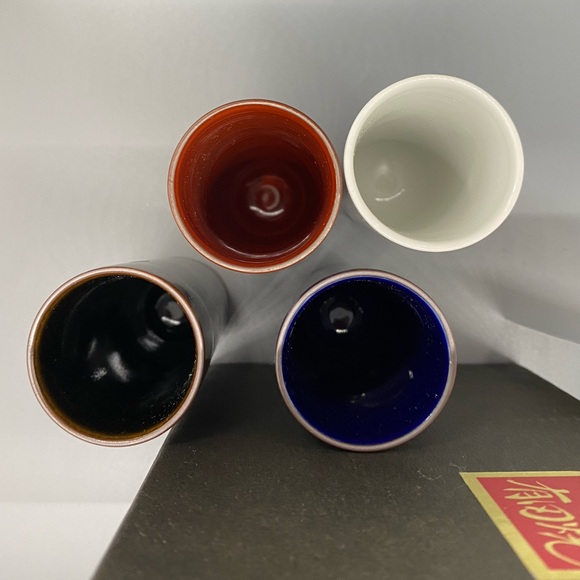 Vintage Specialty Arita Ware Set Of 4 Nishiyama Whiskey Cups. Ceramic. P#200360 - Picture 10 of 10